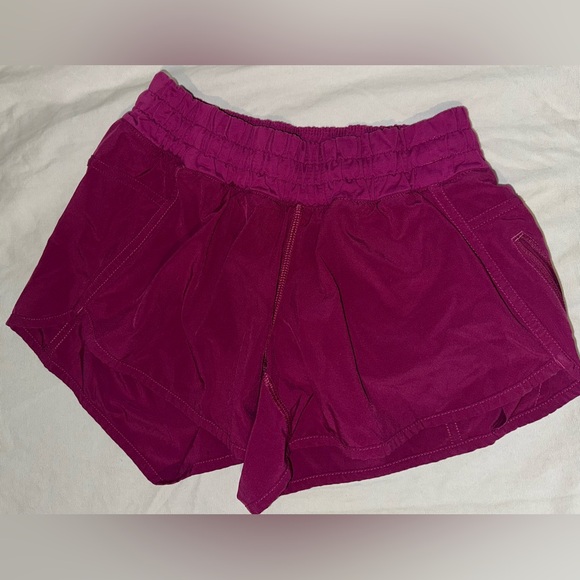 Lululemon Athletica | 4” Tracker Short | Deep Fuschia | Purple/Pink | Size 6 - Picture 1 of 3